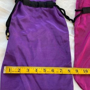 Shoe Bags Purple and Pink